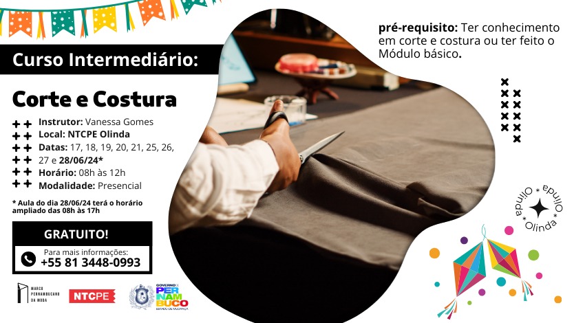 Curso de Costura Polivalente em Malha Intermediário – Olinda