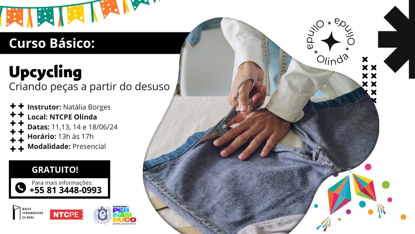 Curso de Upcycling Criando Peças a Partir do Desuso – Olinda