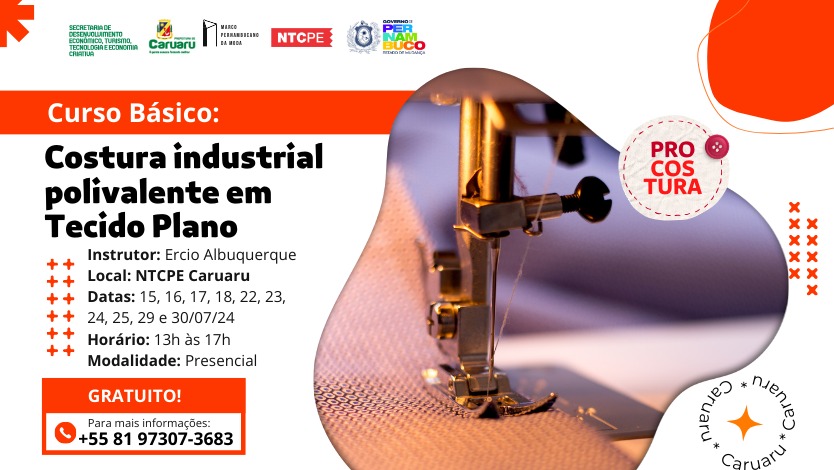 Curso de Costura Industrial Polivalente em Tecido Plano Básico – Caruaru