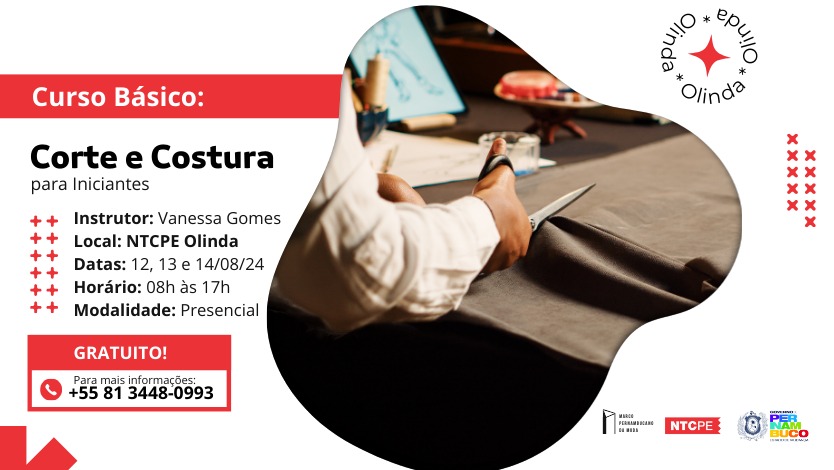 Curso de Corte e Costura para Iniciantes Módulo Básico – Olinda