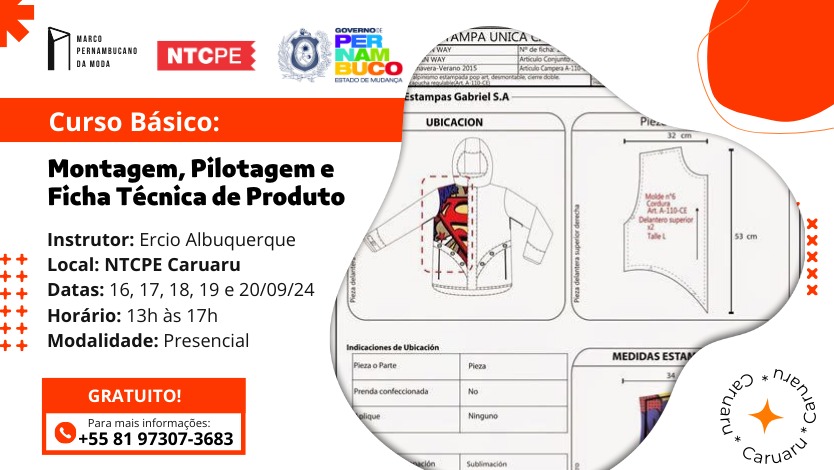 Curso de Montagem Pilotagem e Ficha Técnica de Produto – Caruaru