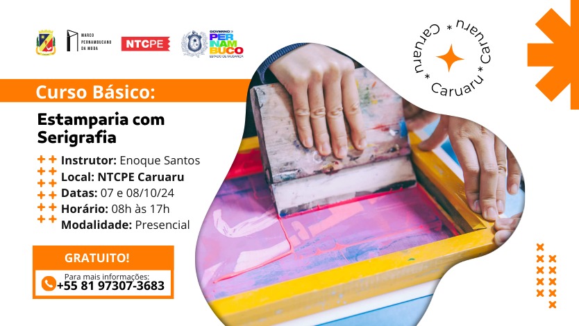 Curso de Estamparia com Serigrafia – Caruaru