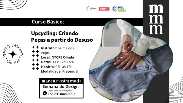 Curso de Upcycling Criando Peças a partir do Desuso – Olinda