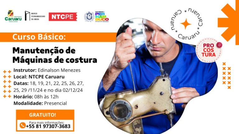 Curso de Manutenção de Máquinas – Módulo Básico – Caruaru