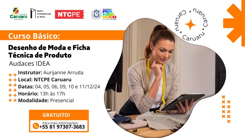 Curso de Desenho de Moda e Ficha Técnica de Produto no Audaces IDEA – Caruaru